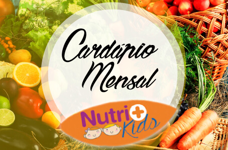 Cardápio mensal cantina Objetivo Júnior